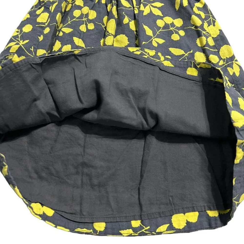 Baby Gap 4Y Grey & Yellow Floral Sun Dress